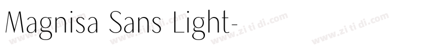 Magnisa Sans Light字体转换 Magnisa Sans Light字体转换